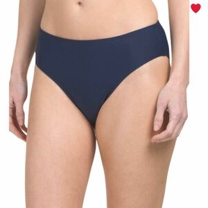 NWT Summersalt The High Leg Mid Rise Bikini Bottoms in Deep Sea Size 6